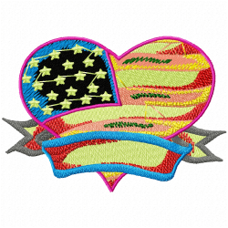 Hearts Embroidery Design 9